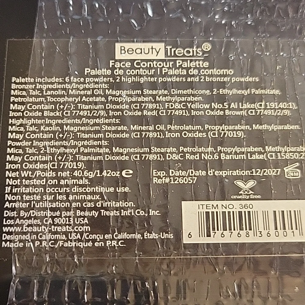 Beauty Treats Face Contour Palette - Multi-Color New Sealed - Picture 3 of 3